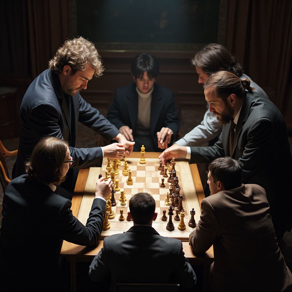 Simultane cu maestru de șah